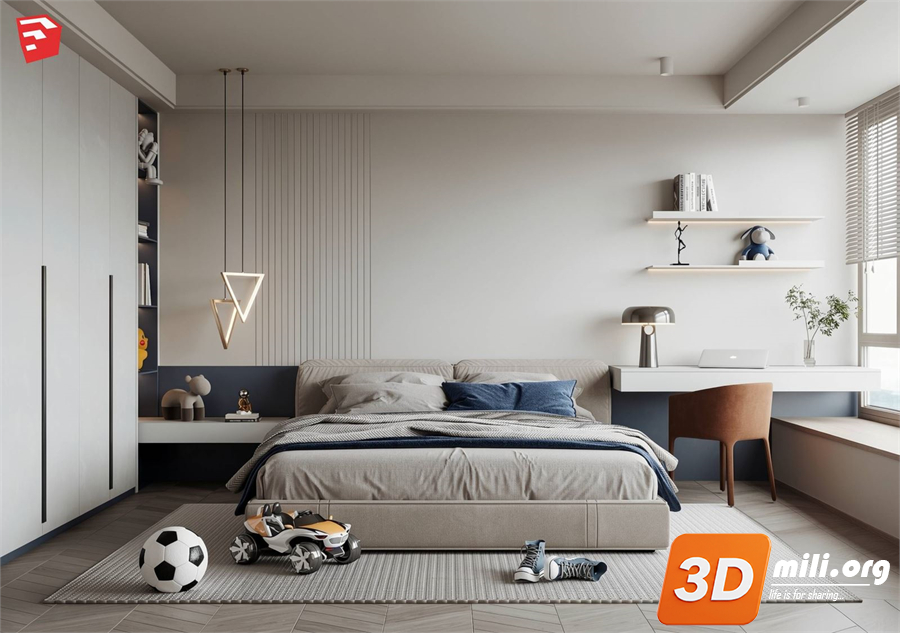 Children Room Scenes Skp FIles 